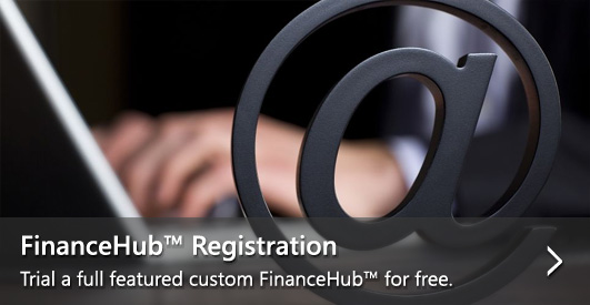 FinanceHub&trade; Registration&mdash;Trial a full featured custom FinanceHub&trade; for free.